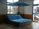Comfortable Outdoor Rattan Daybed , Wicker Double Chaise Lounge
