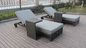 Luxury Grey Outdoor Rattan Daybed For Garden / Patio / Beach
